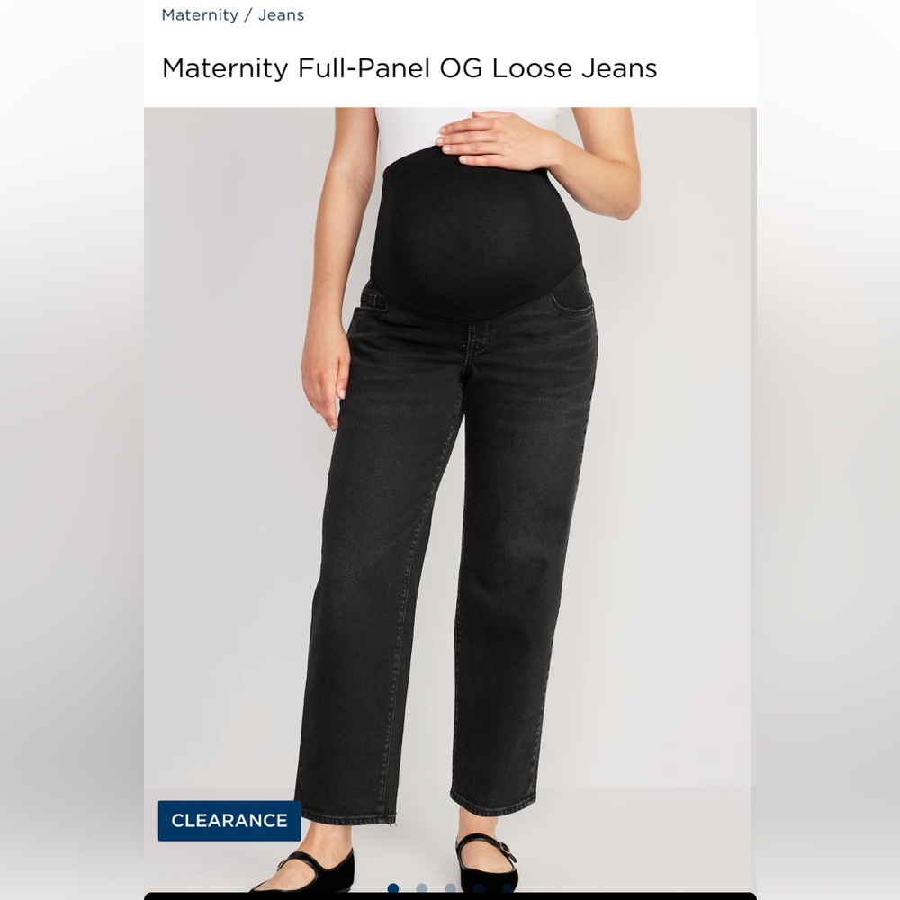 Old Navy OG Loose Full Panel Maternity Jeans 8short